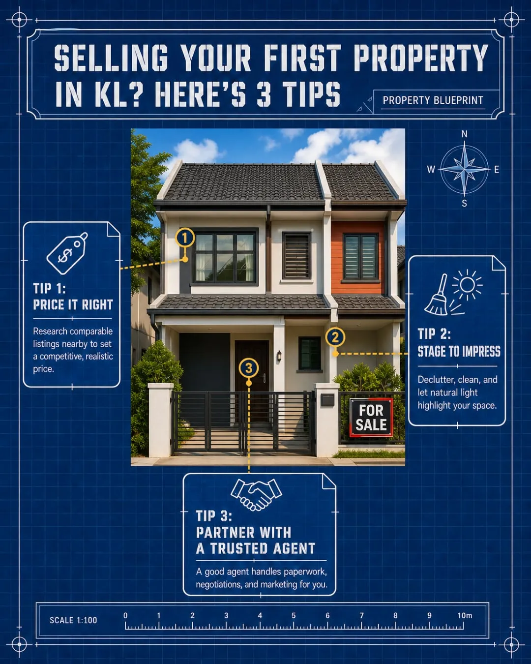 Selling your first property in KL? 3 tips before you list, Instagram post
