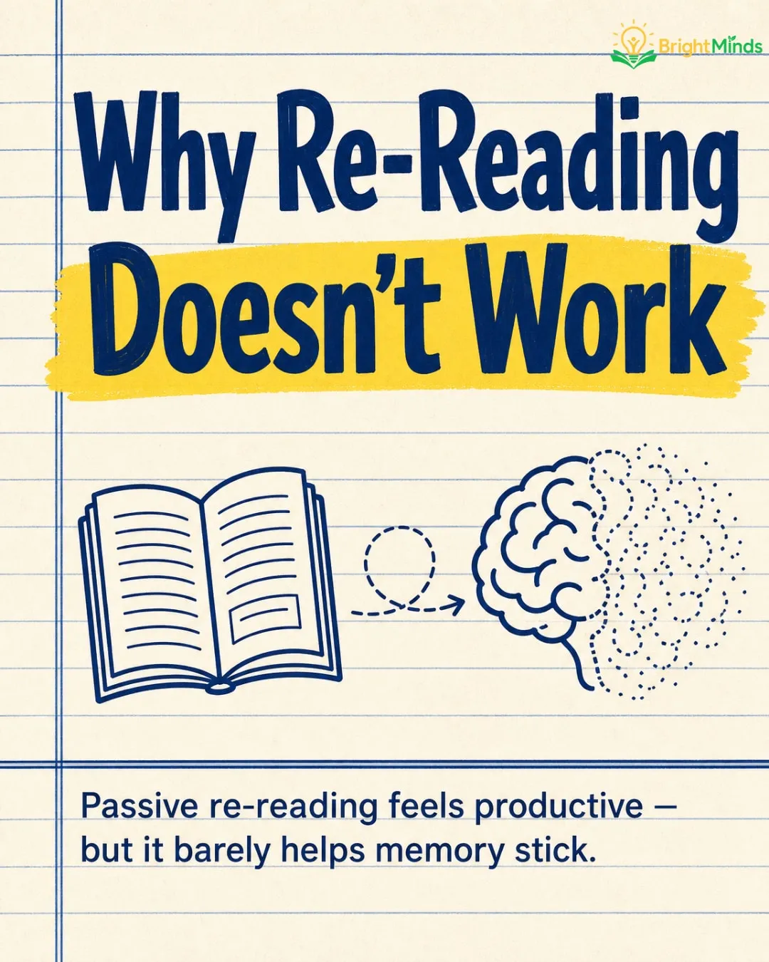 Why re-reading doesn't work, and what to do instead, Facebook post