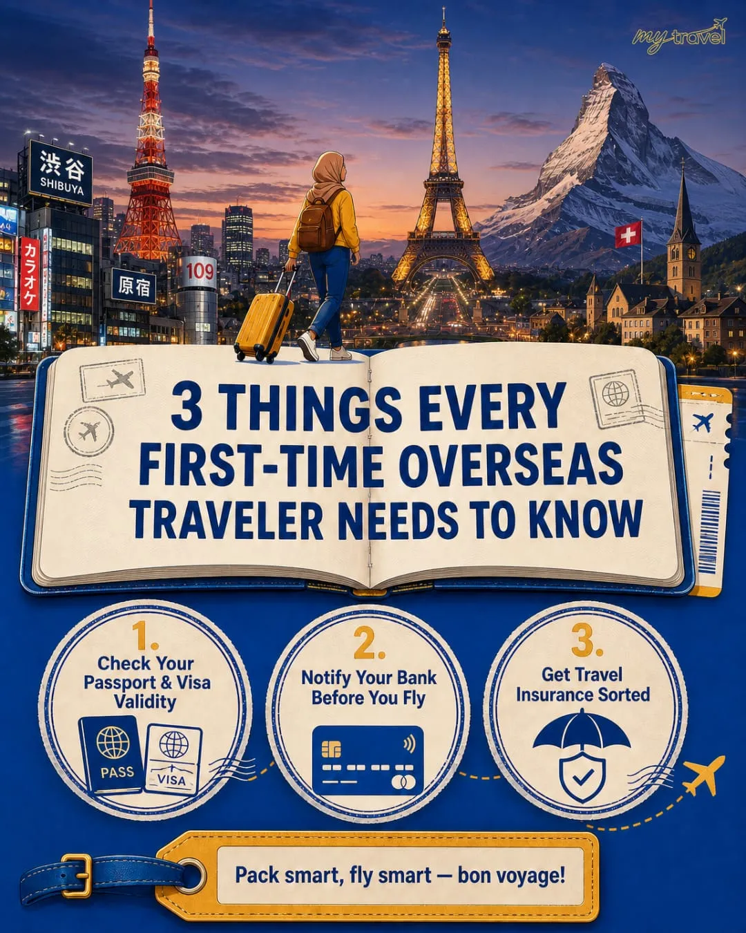First trip abroad? 3 things to sort before you board, Instagram post