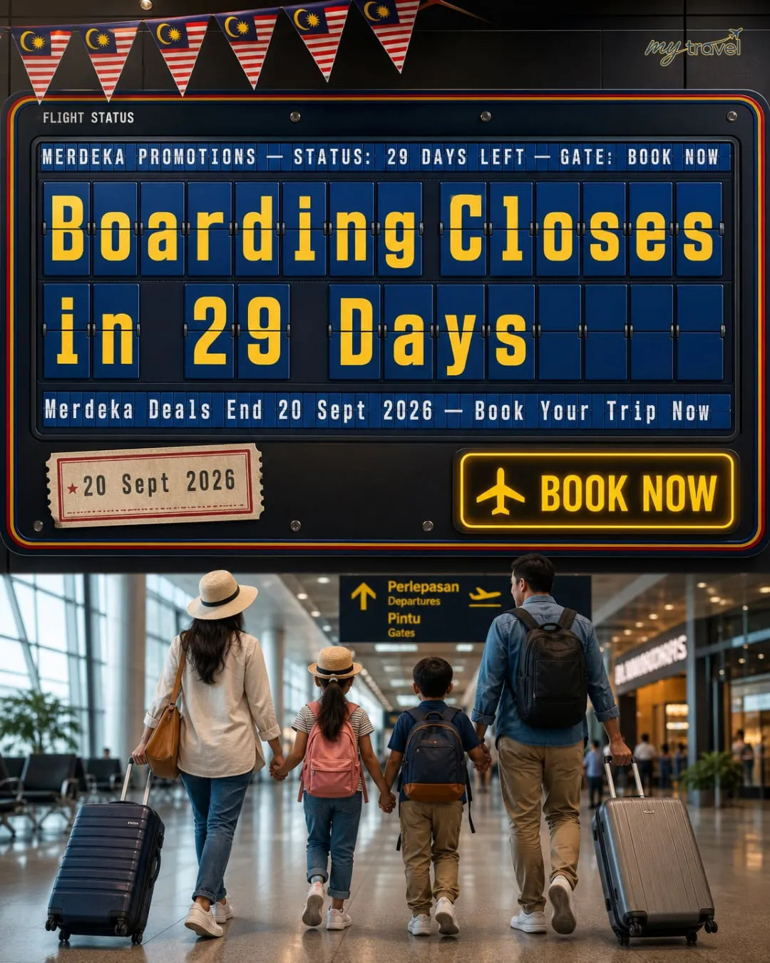 Boarding closes in 29 days: last call for Merdeka deals, Facebook post