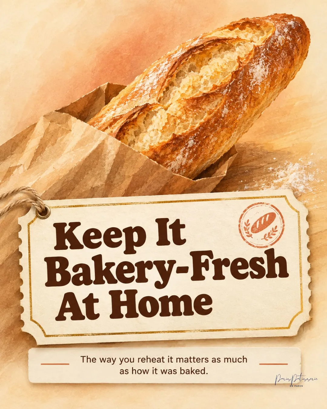 Bought it fresh, reheated it wrong? Keep it bakery-fresh at home, Instagram post