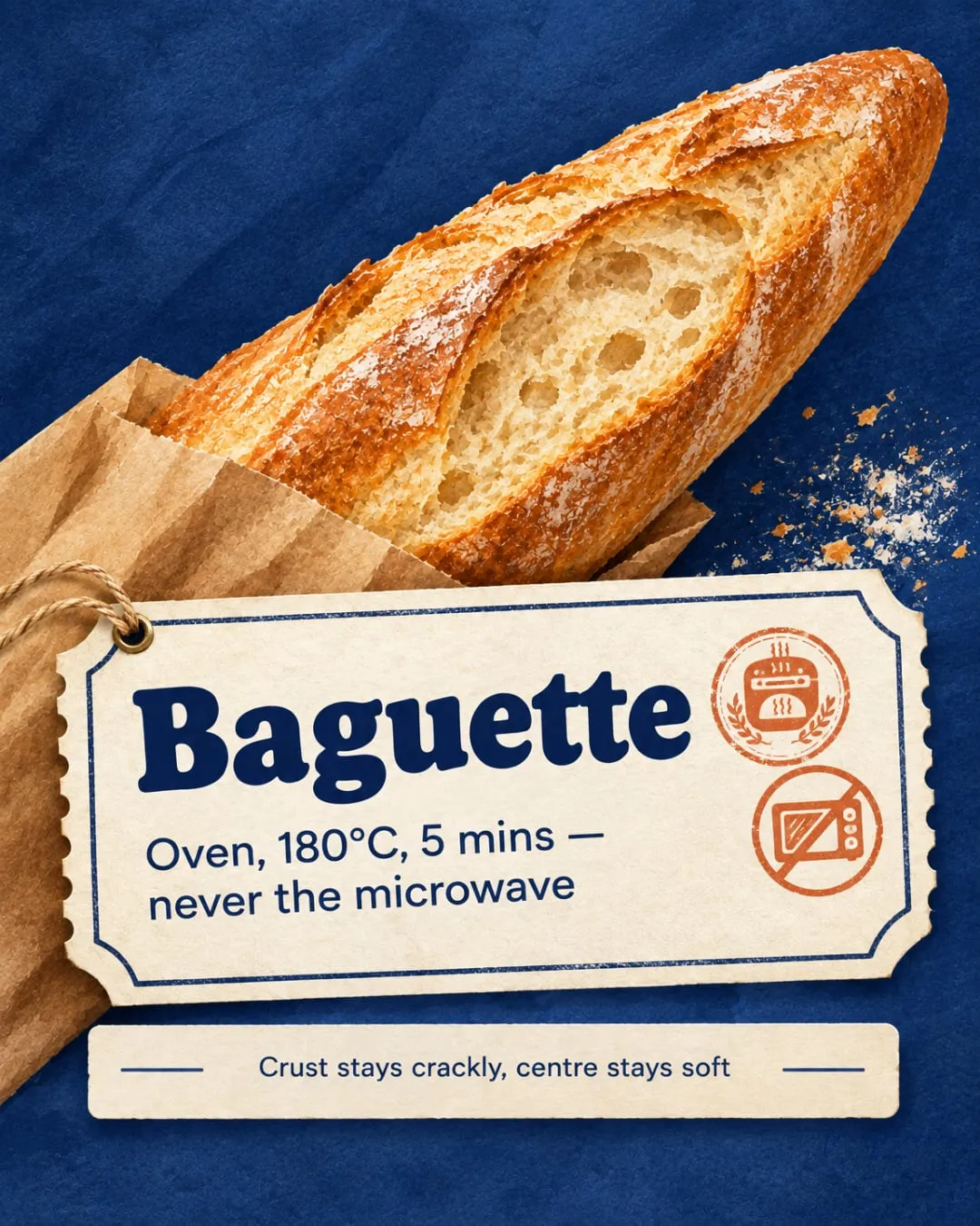 Bought it fresh, reheated it wrong? Keep it bakery-fresh at home, slide 2