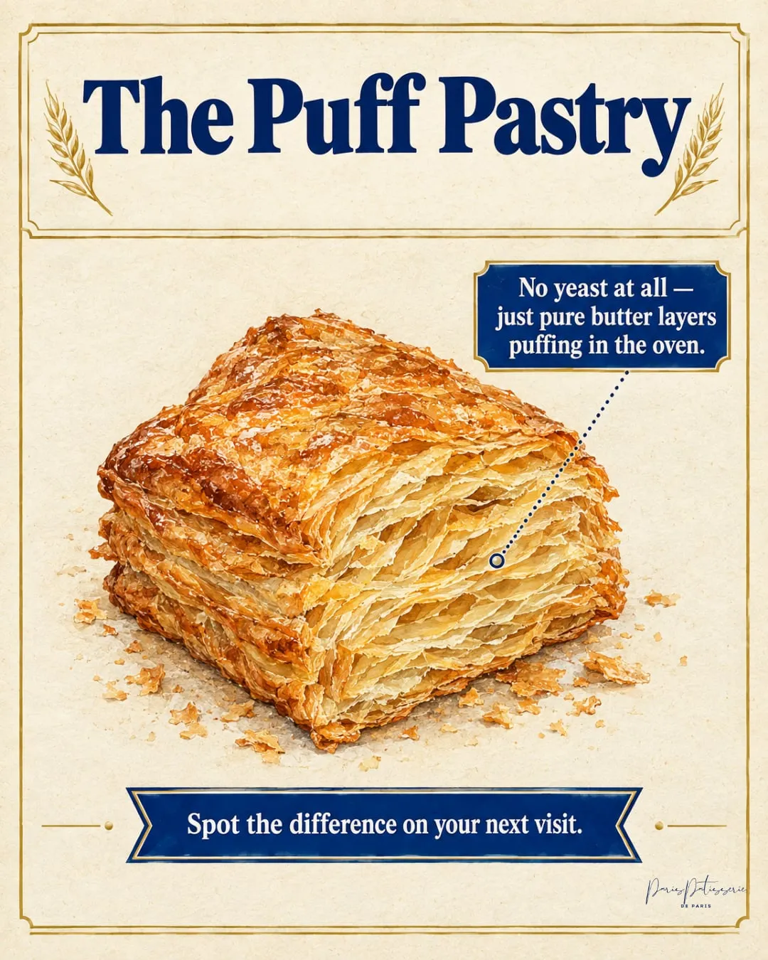 Croissant, Danish or puff pastry? Three doughs, one family, slide 4