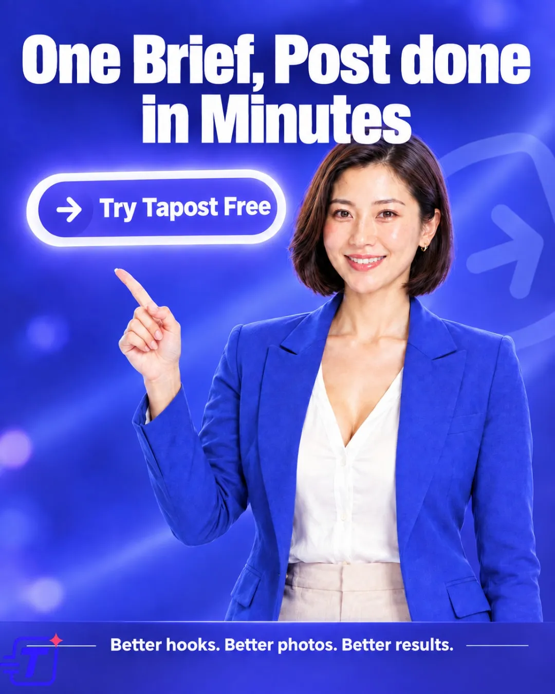 AI chat vs Tapost: same brief, very different results, slide 6