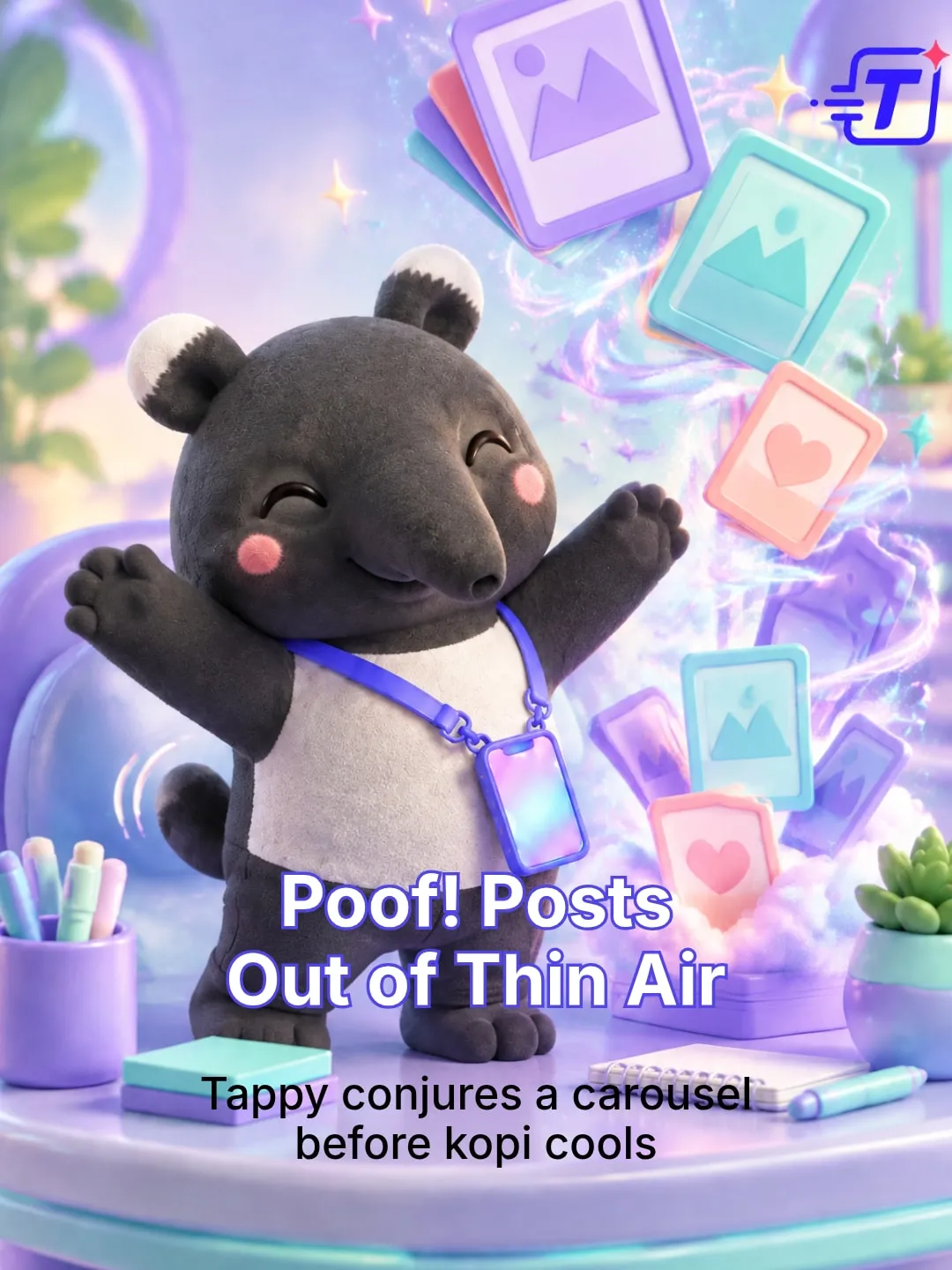 Meet Tappy: one brief in, one post out, slide 2